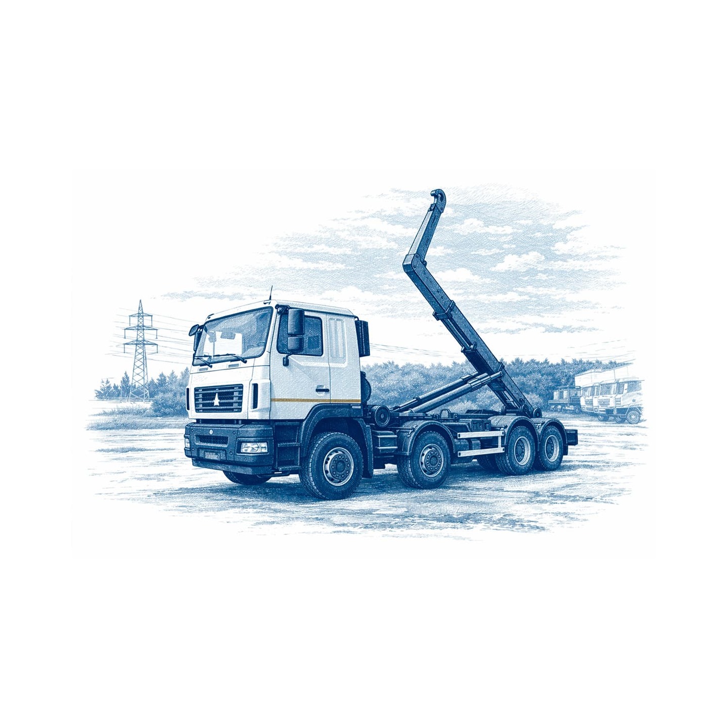 Мультилифт: виды контейнерных систем на шасси и почему "крюковой погрузчик" самый популярный